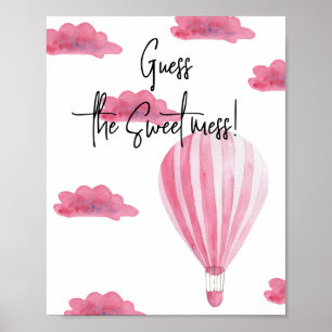 Hete luchtballon - Raad de zoete puinhoop Poster