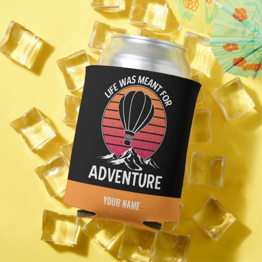 Hete Luchtballon  Retro Zonsondergang Avontuur Blikjeskoeler (Insitu Zomer)