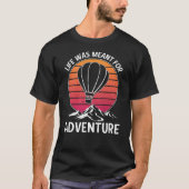 Hete Luchtballon  Retro Zonsondergang Avontuur T-shirt (Voorkant)