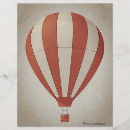  Hete Luchtballon Rood Wit ScrapbookPaper