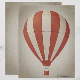  Hete Luchtballon Rood Wit ScrapbookPaper