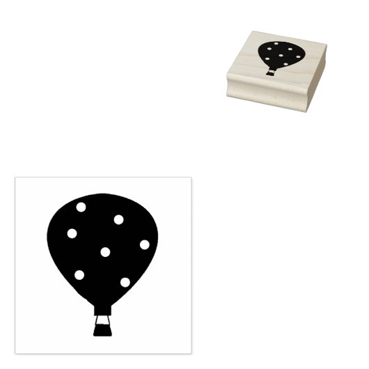 Hete Luchtballon Rubber Stamp Rubberstempel (Gestempeld)