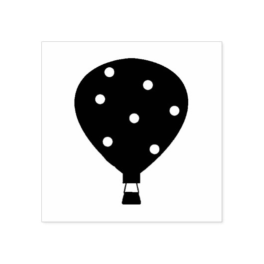 Hete Luchtballon Rubber Stamp Rubberstempel (Afrduk)