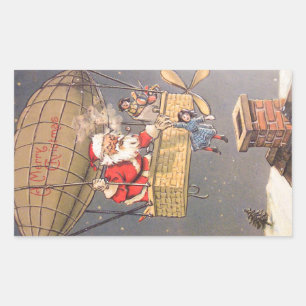 Hete Luchtballon Santa Claus  Sticker