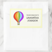 Hete luchtballon schoolboek label stickers (Tas)