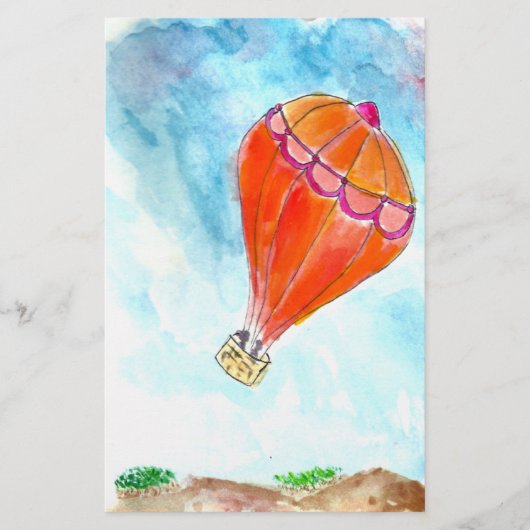 Hete Luchtballon Scrapbook papier (Voorkant)