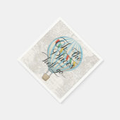 Hete Luchtballon Servet Baby shower Boy (Hoek)