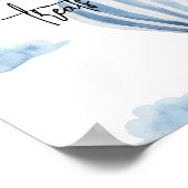 Hete luchtballon - snoep en lekkernijen poster (Hoek)