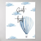 Hete luchtballon - snoep en lekkernijen poster (Voorkant)