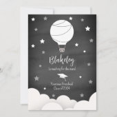 Hete Luchtballon + Sterren Afstuderen Aankondiging (Voorkant)