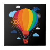 Hete Luchtballon T-shirt Hete Luchtballon Rides Fe Tegeltje (Voorkant)