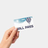 Hete Luchtballon Teacher Hall Pass Badge (Handheld)