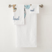 Hete Luchtballon Teddy Bear Cloud Bird Baby shower Bad Handdoek (Insitu)