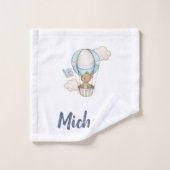 Hete Luchtballon Teddy Bear Cloud Bird Baby shower Bad Handdoek (Wasdoekje)