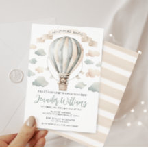 Hete luchtballon teddybeer babyboy douche