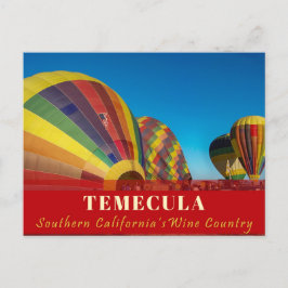 Hete Luchtballon Temecula Briefkaart Wijnland