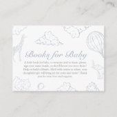 Hete luchtballon toile baby shower Boeken voor Bab Informatiekaartje (Voorkant)