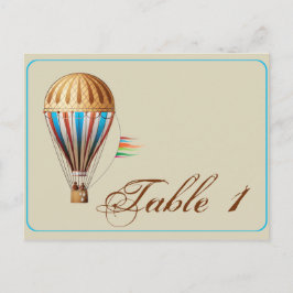  Hete Luchtballon Trouwtafelnummer Briefkaart