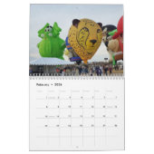 Hete Luchtballon Twee pagina Medium Kalender, Wit Kalender (Feb 2026)