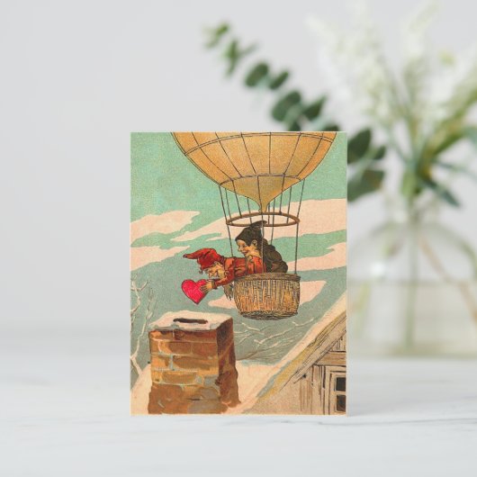  Hete Luchtballon Valentijn Briefkaart (Staand voorkant)