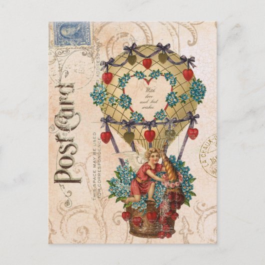  Hete Luchtballon Valentijn briefkaart (Voorkant)