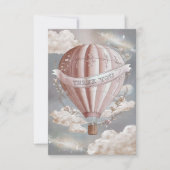 hete luchtballon van Boho Clouds Bedankkaart (Voorkant)