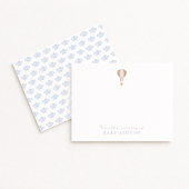 Hete luchtballon, van de kwekerij van de jongen, b kaart