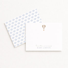 Hete luchtballon, van de kwekerij van de jongen, b kaart