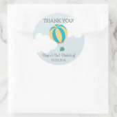Hete Luchtballon Verjaardag Dank u Stickers (Tas)