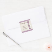 Hete Luchtballon Verjaardag Dank u Stickers (Envelop)