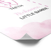 Hete Luchtballon Verjaardag Mijlpaal teken Poster (Hoek)