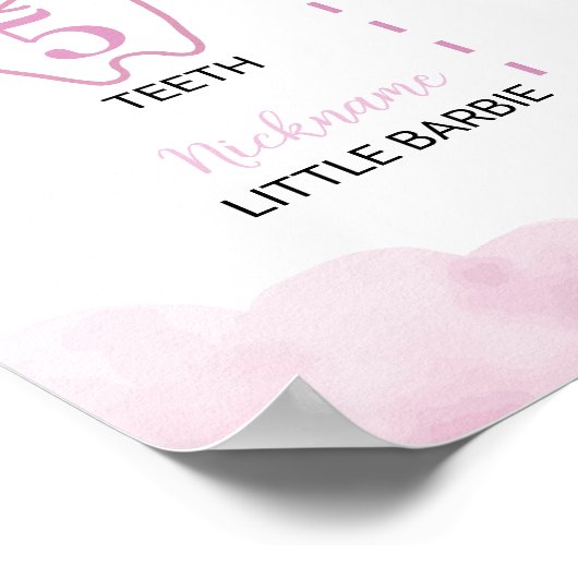 Hete Luchtballon Verjaardag Mijlpaal teken Poster (Hoek)