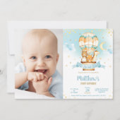 Hete Luchtballon Verjaardag Schattigee Baby Dieren Kaart (Voorkant)