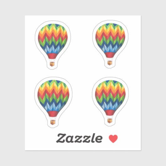 Hete Luchtballon Vinyl Gesneden sticker (Vel)