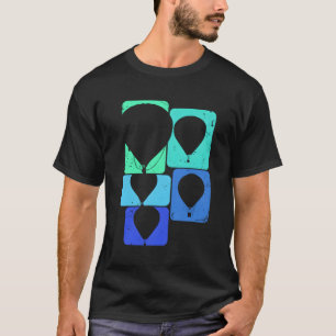 Hete luchtballon voor ballonvaarder ballonvaren t-shirt