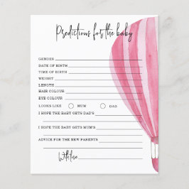 Hete luchtballon - voorspellingen en advies baby