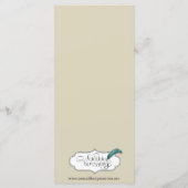  Hete Luchtballon Wedding Menu (Achterkant)