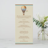  Hete Luchtballon Wedding Menu (Staand voorkant)