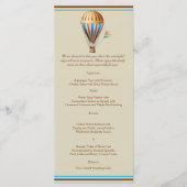  Hete Luchtballon Wedding Menu (Voorkant)