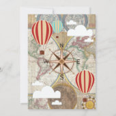 Hete Luchtballon & Wereldkaart  Avontuur Kaart (Achterkant)