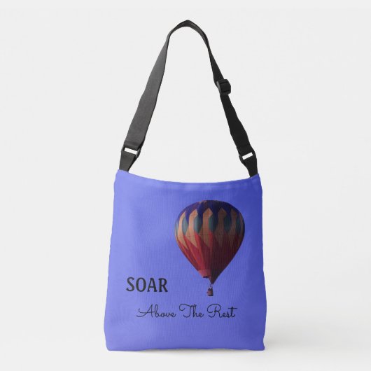 Hete luchtballon, zweef boven de rest crossbody tas (Voorkant)