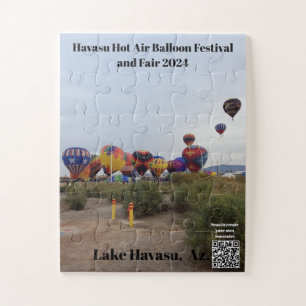 Hete Luchtballonfestival 2024. Havasu-meer, Az. Ji Legpuzzel