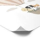 Hete Luchtballonhonden Boho kwekerij & Kinder Post Poster (Hoek)
