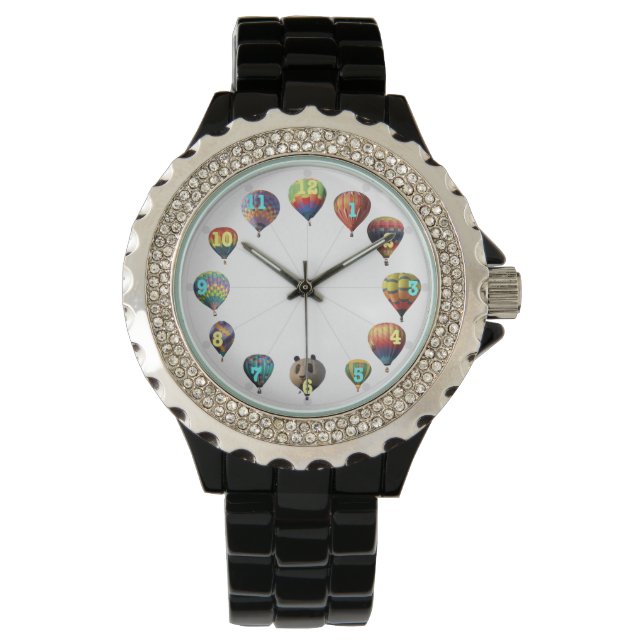 Hete Luchtballonhorloge Horloge (Voorkant)