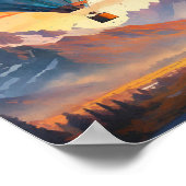 Hete luchtballonkunst poster (Hoek)