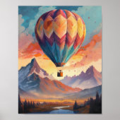 Hete luchtballonkunst poster (Voorkant)