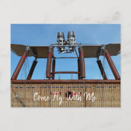 Hete Luchtballonmand en Brander Briefkaart