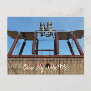 Hete Luchtballonmand en Brander Briefkaart