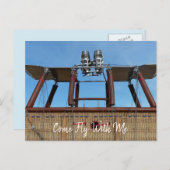 Hete Luchtballonmand en Brander Briefkaart (Voorkant / Achterkant)