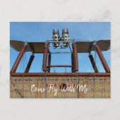 Hete Luchtballonmand en Brander Briefkaart (Voorkant)